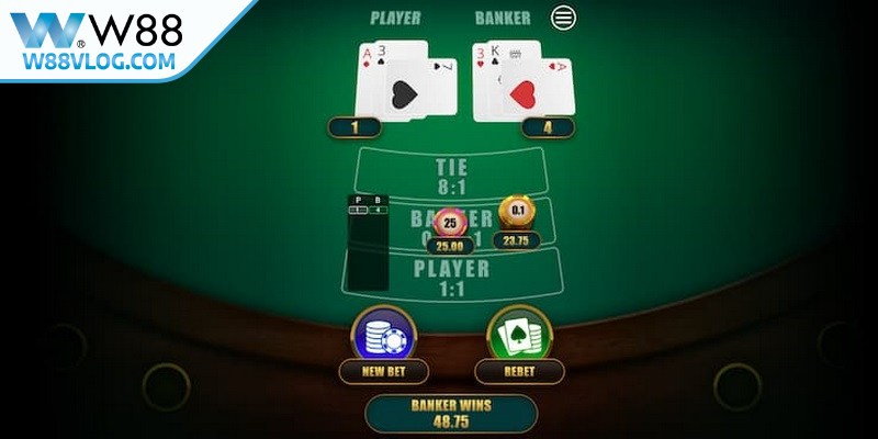 Baccarat trực tuyến tại W88 đang trở thành một xu hướng "hot" hiện nay